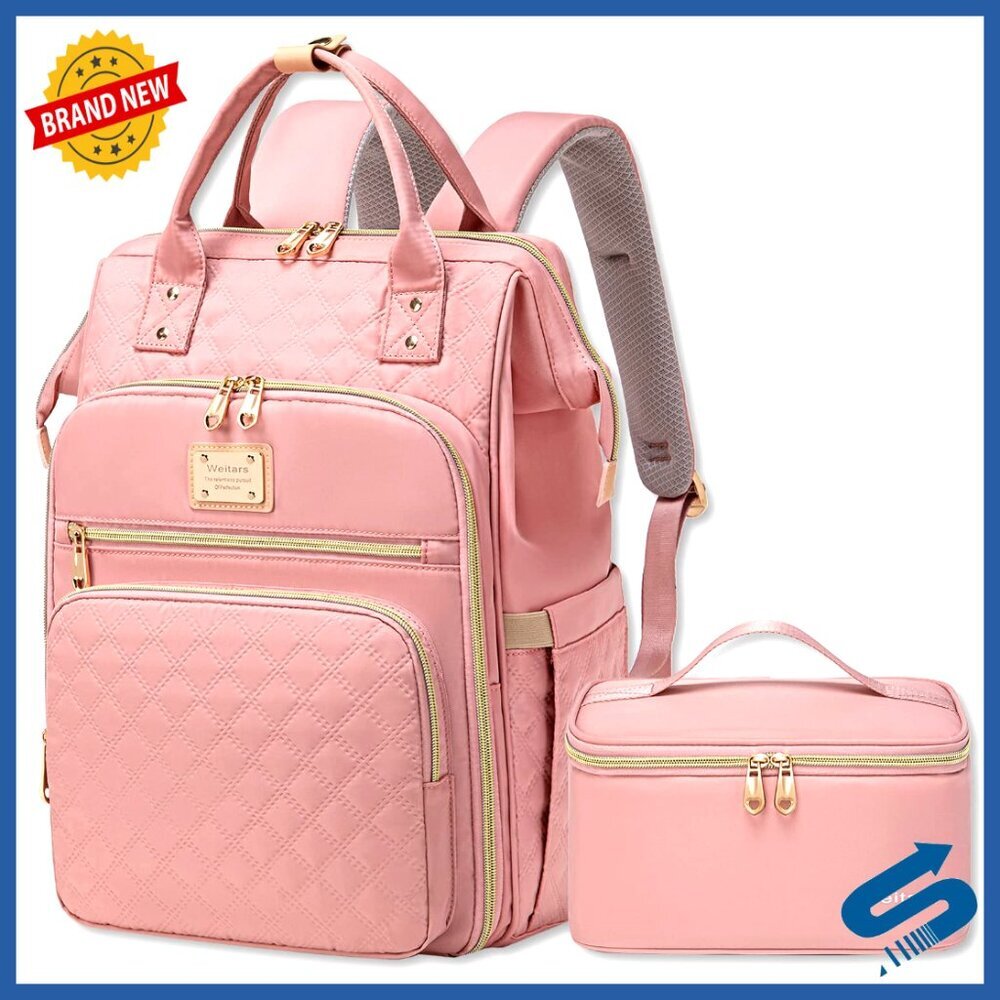 Lunch Laptop Backpack Women's Work Travel Carry-On Multi-Pocket Compartment - Picture 1 of 6